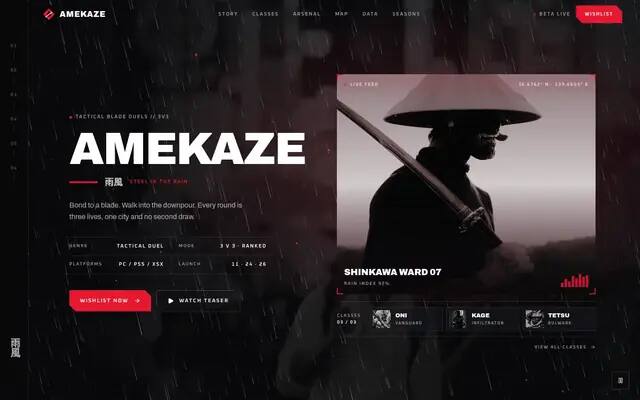Amekaze storm hero screenshot