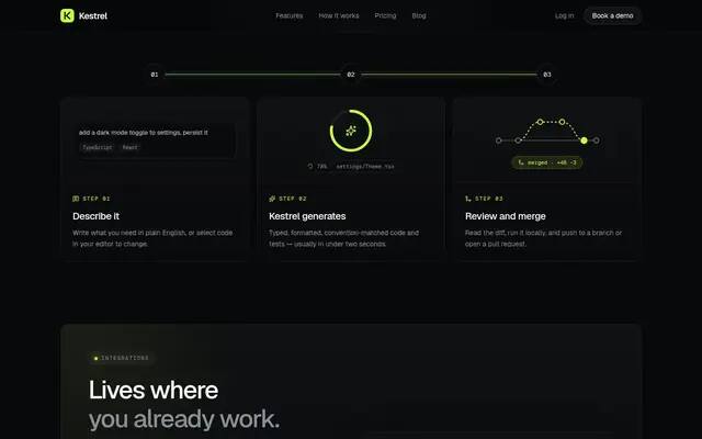 Kestrel how it works screenshot